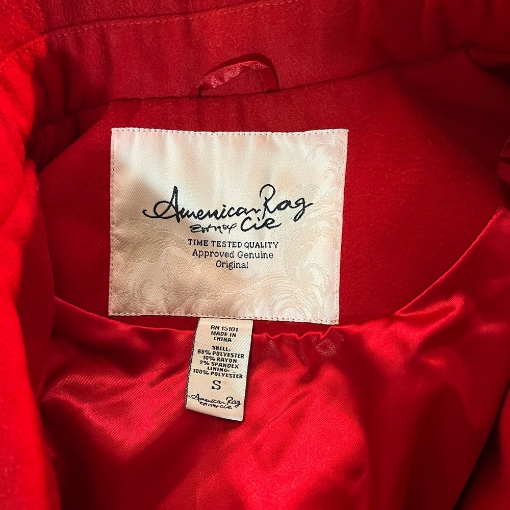 American Rag Red Cape Coat - Picture 3 of 3